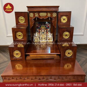 bàn thờ thần tài Kim Tiền gỗ tự nhiên