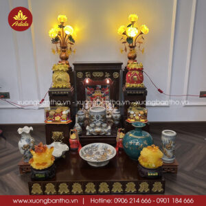 bàn thờ thần tài gỗ tự nhiên