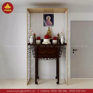 bàn thờ chung cư nhỏ gọn