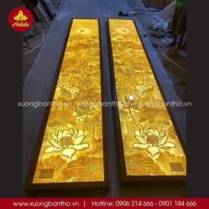 tranh trúc chỉ hoa sen