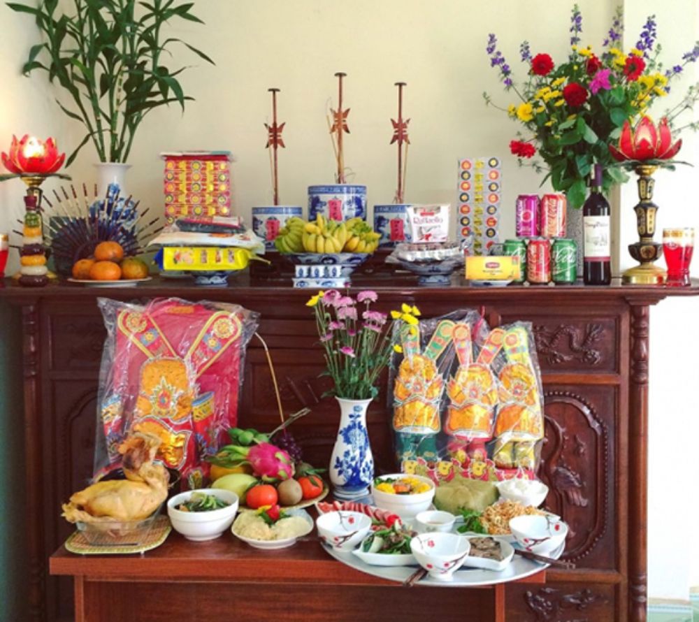 cách lập bàn thờ ông táo