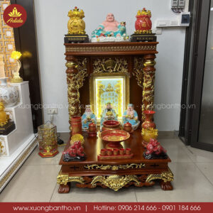 bàn thờ thần tài gỗ hương