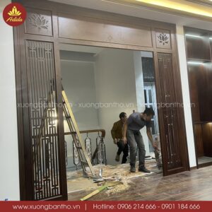 vách ngăn phòng thờ tâm việt