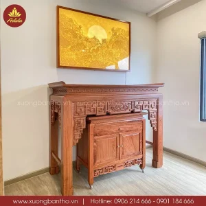 mẫu bàn thờ gỗ hương đẹp