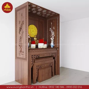 bàn thờ đẹp gỗ gõ đỏ