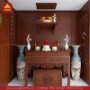 bàn thờ phật và gia tiên gỗ gõ đỏ