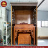 bàn thờ chung cư gỗ sồi