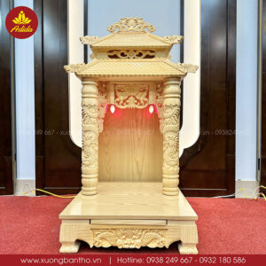 bàn thờ thần tài bằng gỗ
