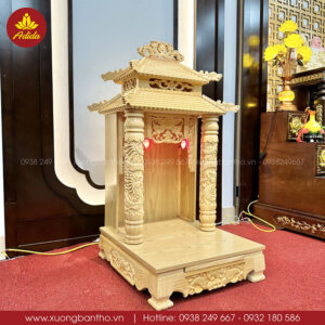 bàn thờ thần tài bằng gỗ tự nhiên