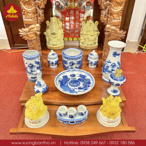 bàn thờ ông địa 3 mái chùa