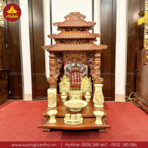 bàn thờ thần tài ông địa mái chùa