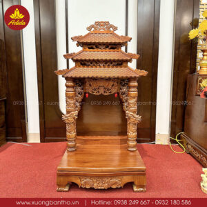 bàn thờ thần tài mái chùa