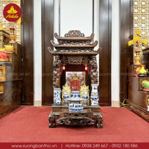 bàn thờ thần tài 3 mái chùa