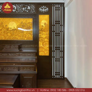 tủ thờ gỗ sồi đẹp