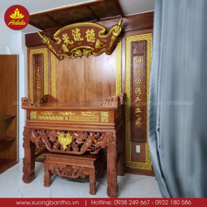 án gian thờ gỗ gụ cao cấp