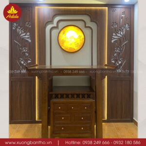 Bàn thờ đứng gỗ Sồi đẹp, kiểu dáng hiện đại – TT197