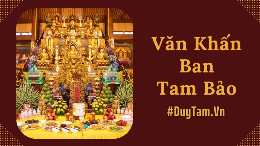 văn khấn ban tam bảo