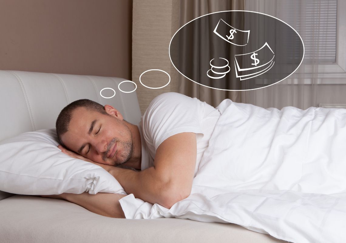 Mơ thấy nhặt được tiền trên đường