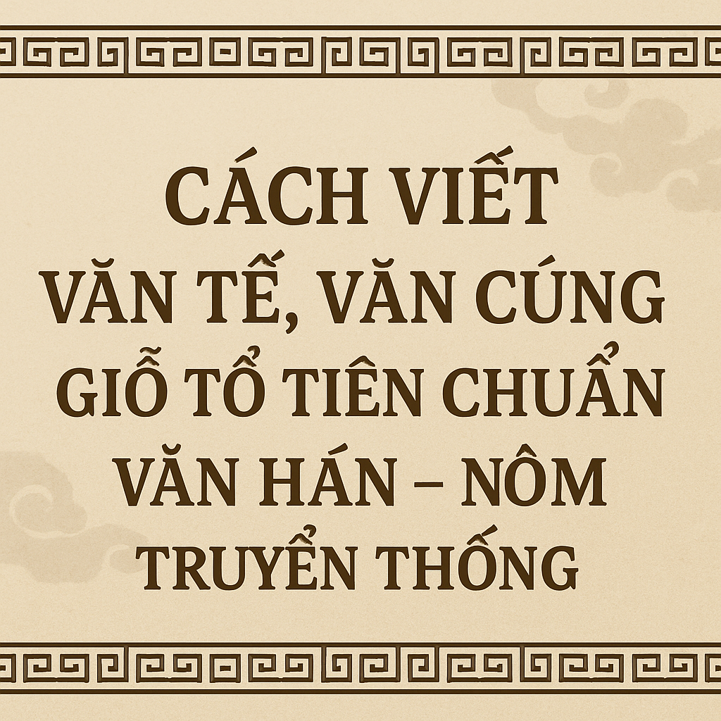 Tổng Hợp 10+ Bài Văn Khấn Âm Hán Việt Chuẩn Nhất 2026 4 khấn âm hán việt kết nối cội nguồn