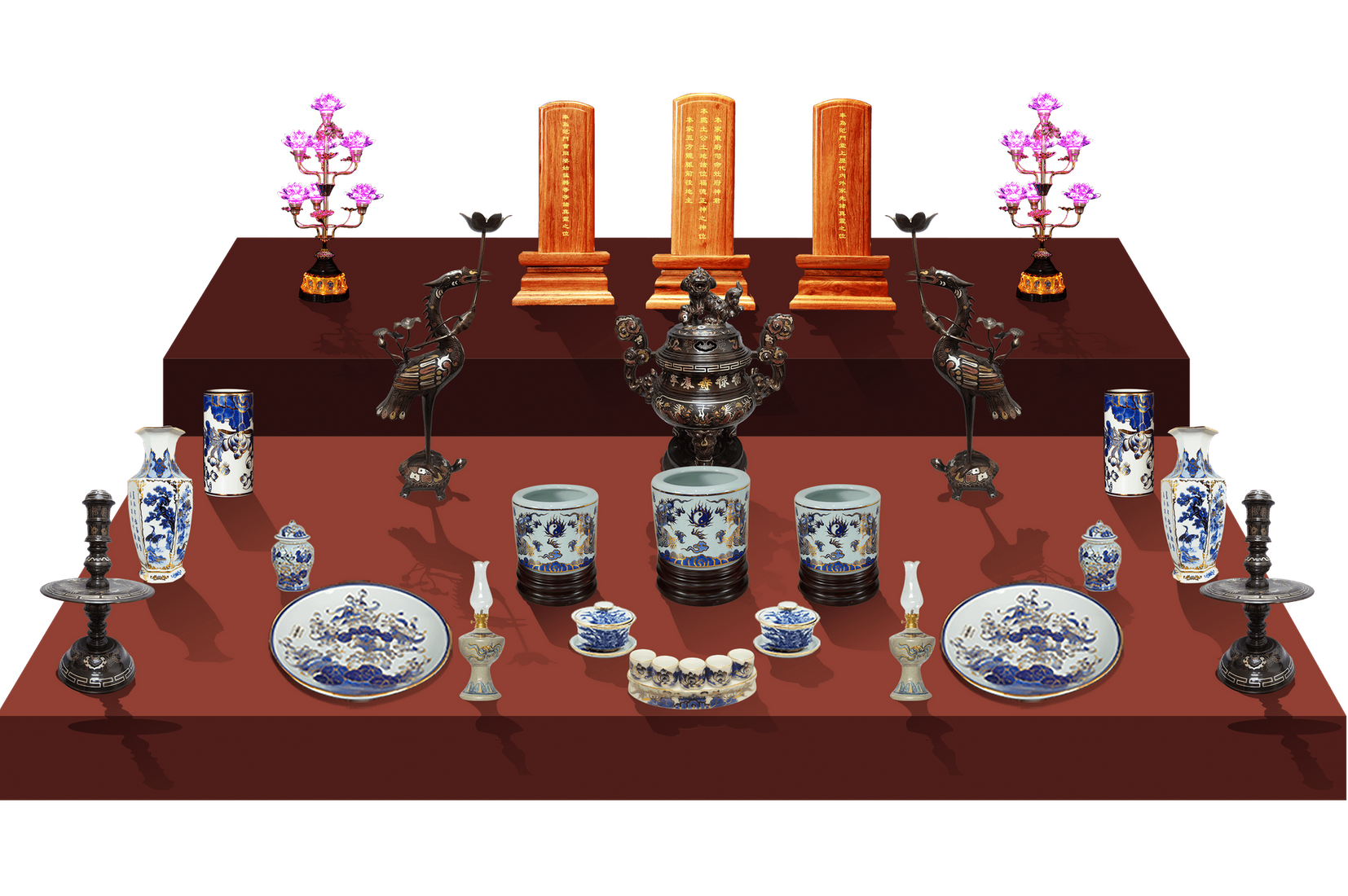 sơ đồ bố trí bàn thờ gia tiên cho căn hộ chung cư