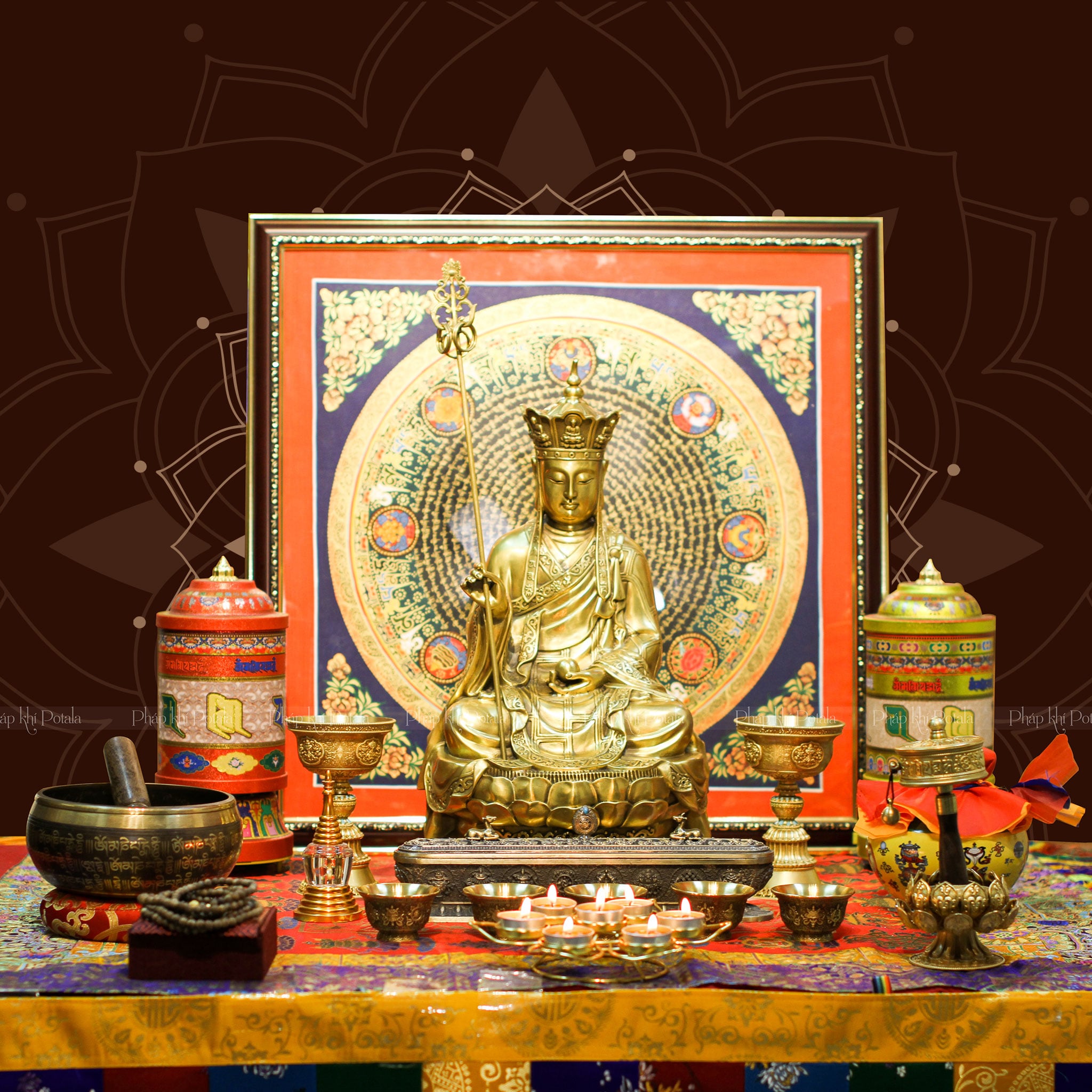 Bàn Thờ Địa Tạng Hướng Dẫn Cách Lập và 30+ Mẫu Đẹp 2026 2 bàn thờ địa tạng bằng đồng