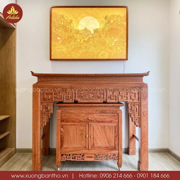 bàn thờ gỗ hương