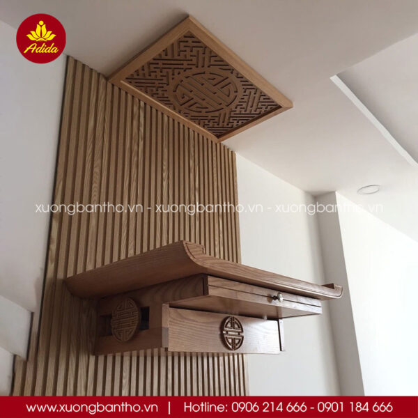 Bàn thờ treo tường nhiều ngăn hiện đại – TR072