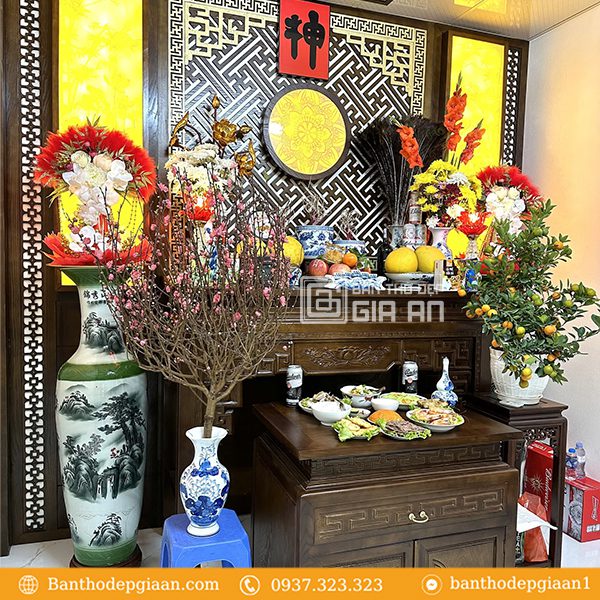 Chuẩn bị lễ vật cúng bao sái bát hương