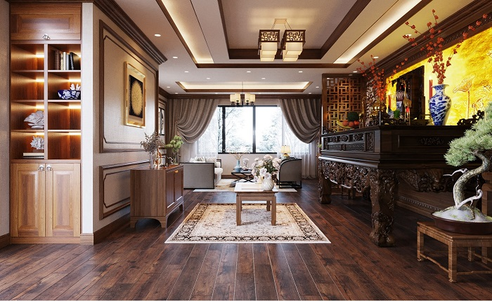Cách Bố Trí Phòng Thờ Trong Phòng Khách Đúng Phong Thuỷ 6 Chọn chất liệu đồ thờ cúng