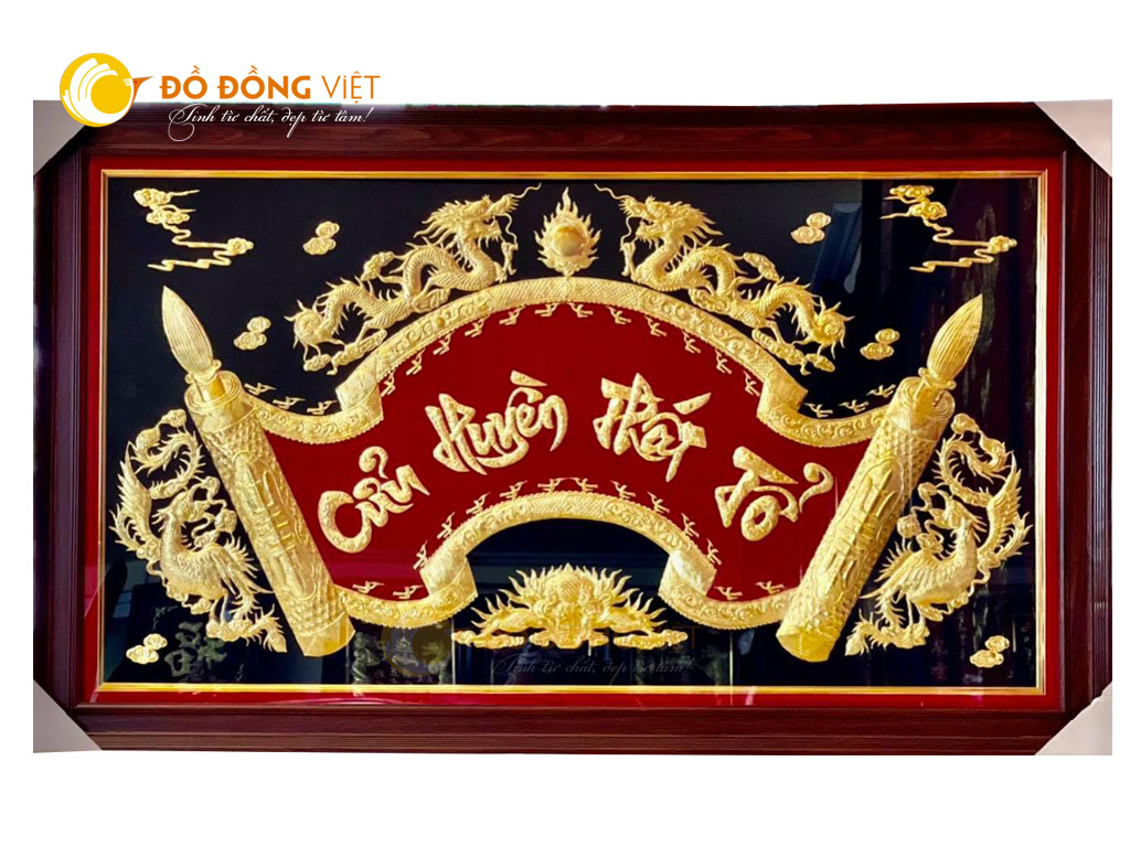 Bài vị cửu huyền thất tổ bằng đồng