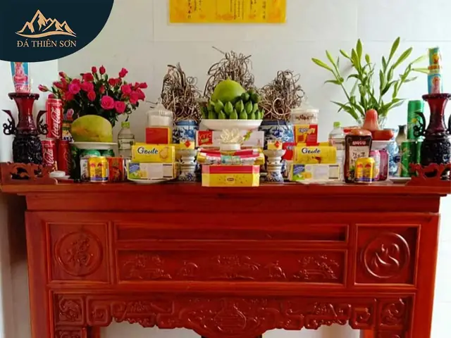 mâm cúng đất đai đầy đủ