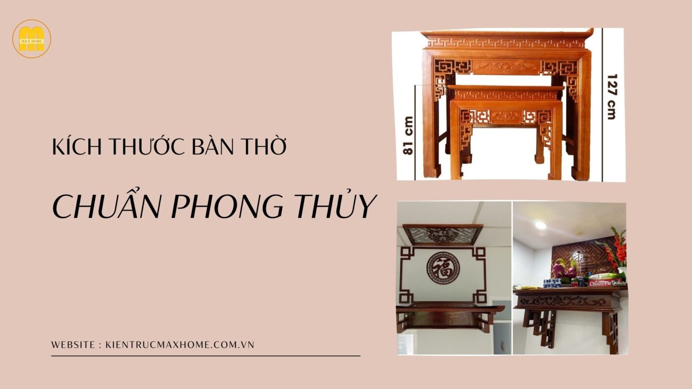 bảng tra kích thước bàn thờ chuẩn