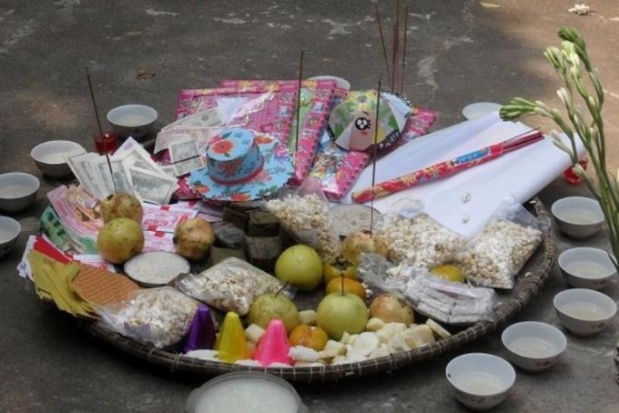 Mâm cúng chúng sinh rằm tháng 7 đầy đủ