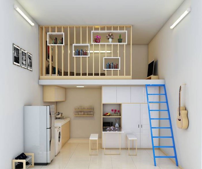 Vị Trí Đặt Bàn Thờ Trong Phòng Trọ Đúng Chuẩn Phong Thủy 4 Bàn thờ treo tường cho phòng trọ diện tích nhỏ