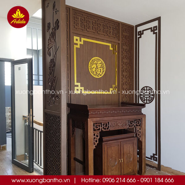 vách ngăn phòng thờ lịch sự