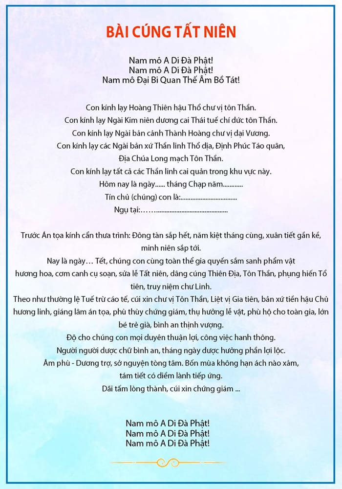 Thực hiện nghi lễ cúng 30 Tết