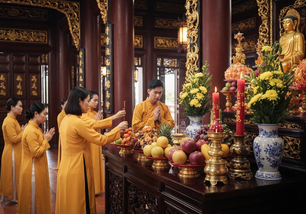 Văn Khấn Ban Tam Bảo Chuẩn Nhất Tại Chùa Và Tại Gia 4 Văn khấn lễ chùa ban tam bảo