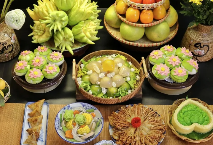 mâm cúng mùng 1 tháng 7