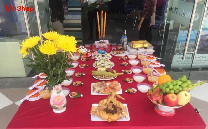 cách sắp xếp mâm cúng tất niên