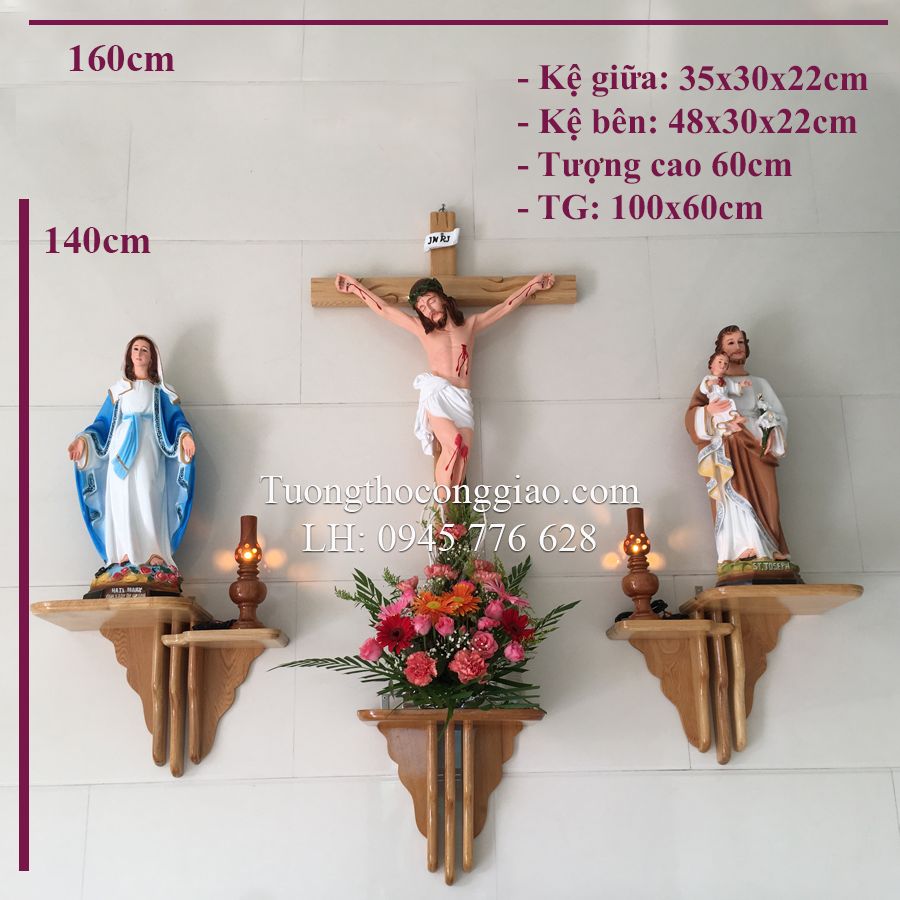 kích thước bàn thờ chúa