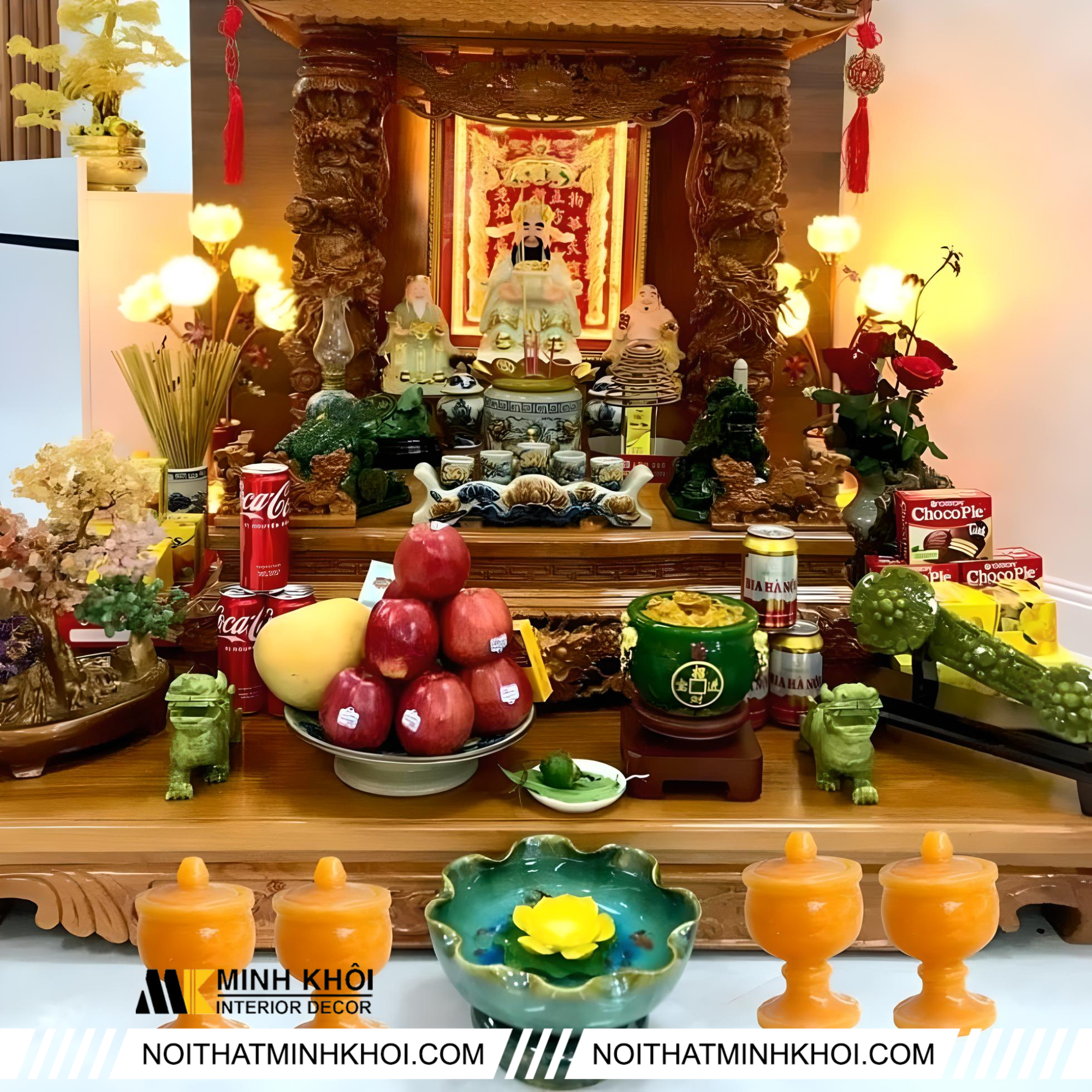 Sơ đồ bài trí ban thần tài đầy đủ gồm những gì