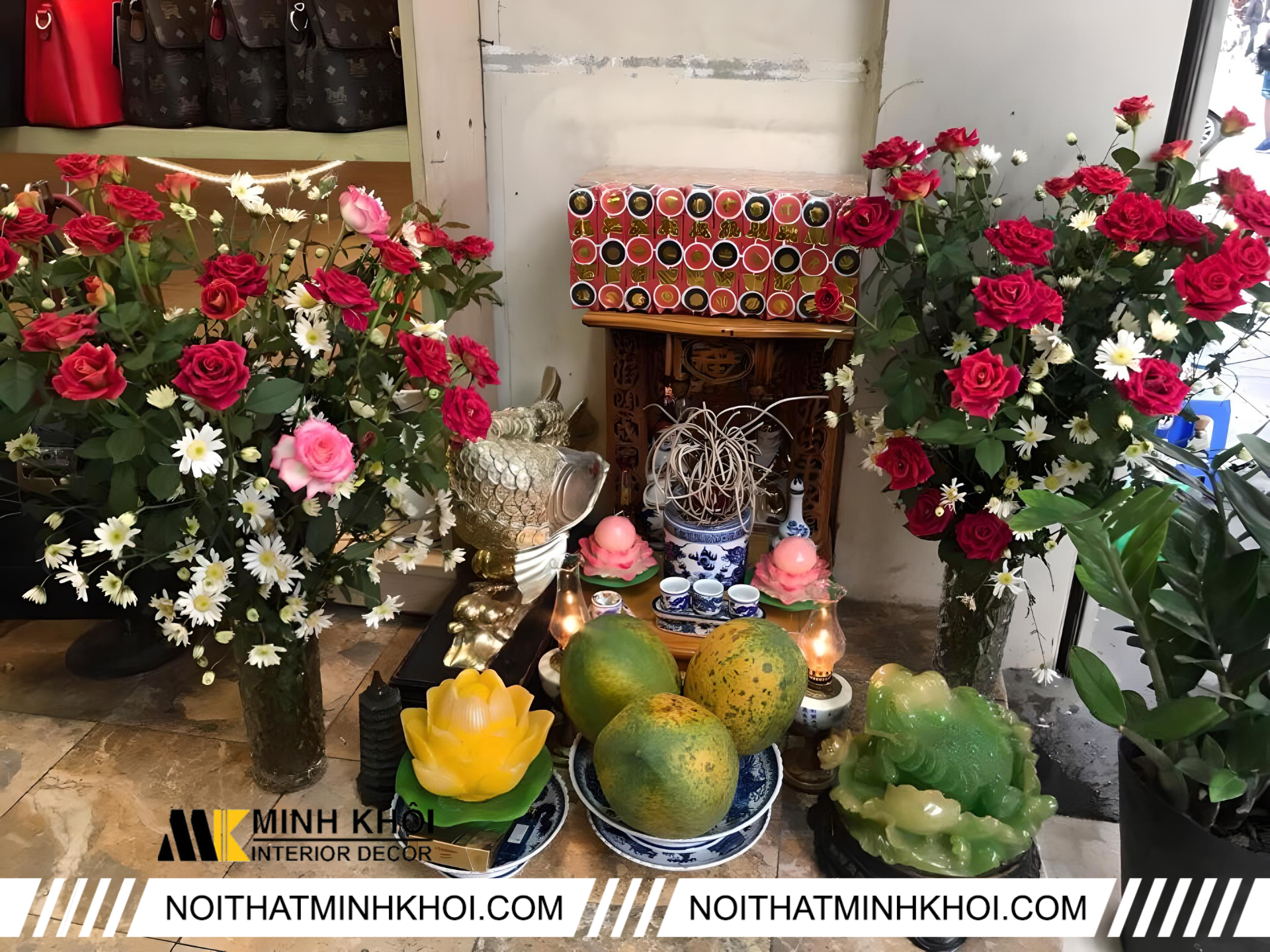 hoa đồng tiền thắp hương ngày mùng 1