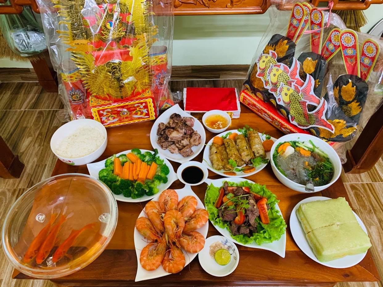 mâm cúng ông Táo đầy đủ