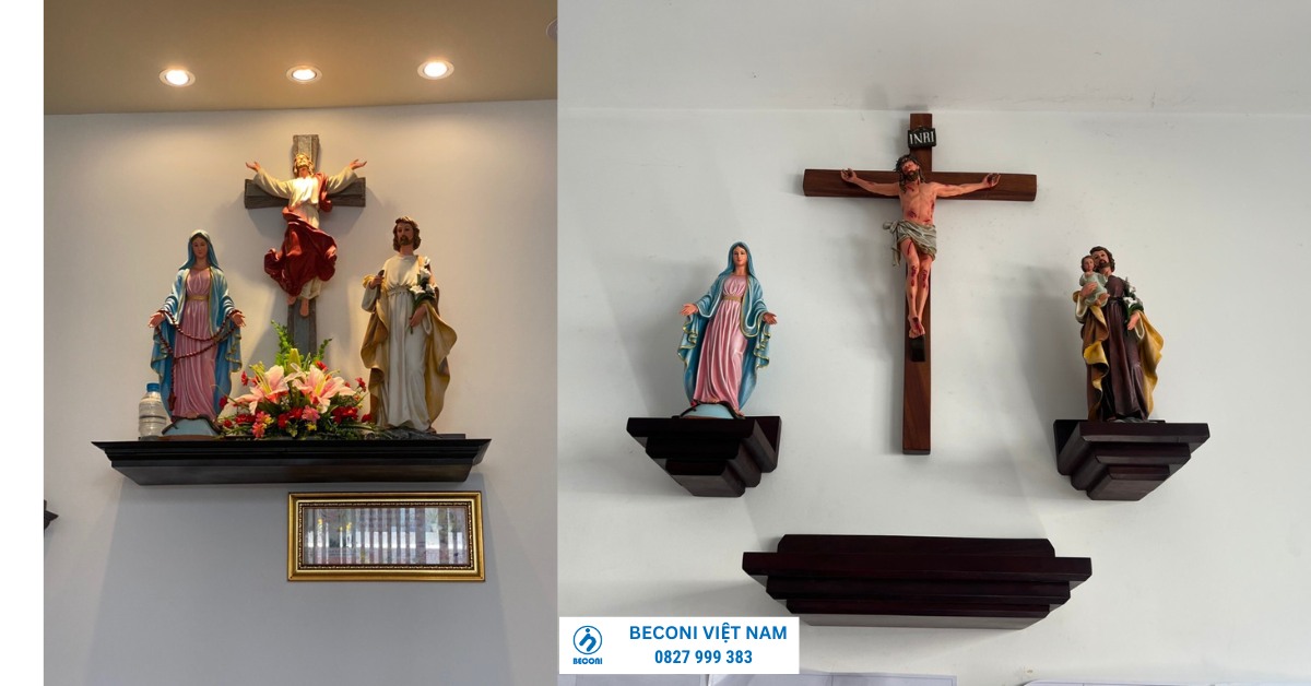 kích thước bàn thờ chúa