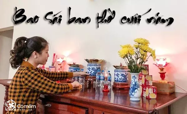 quy trình bao sái ban thờ