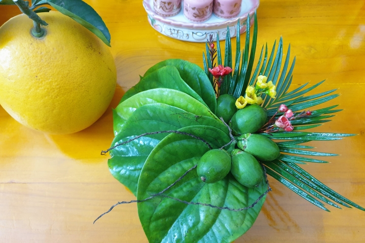 cách để trầu cau thắp hương