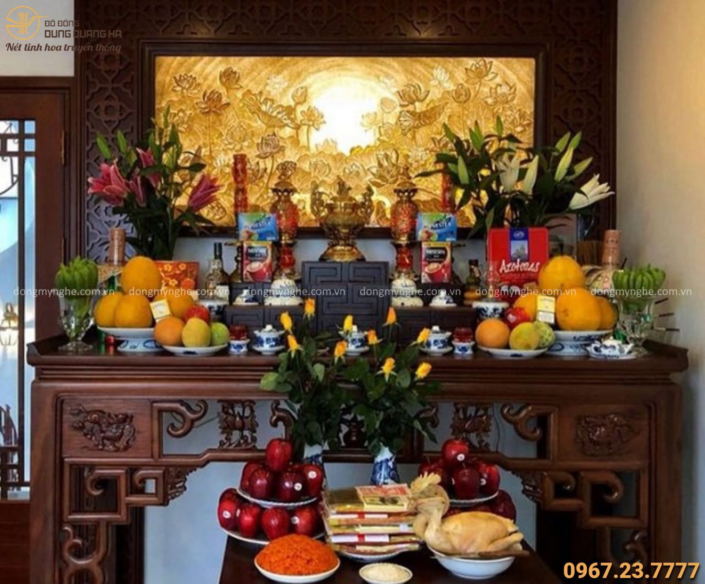 bao sái ban thờ cuối năm