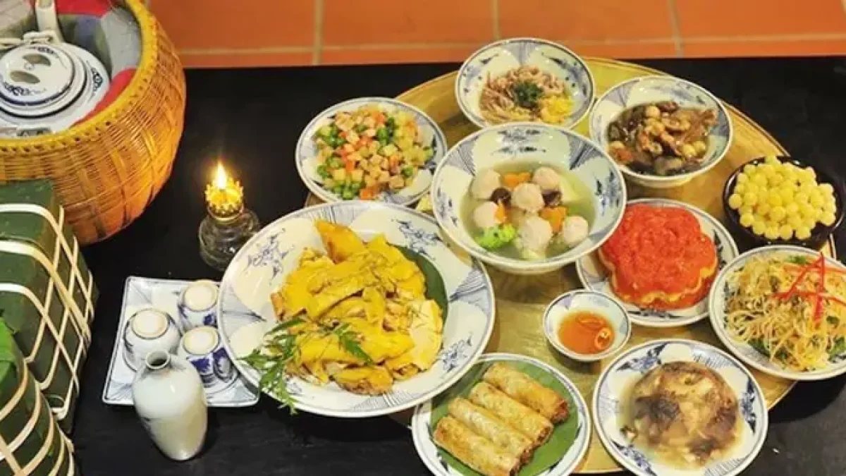 Mâm cúng mặn 29 tết rước ông bà