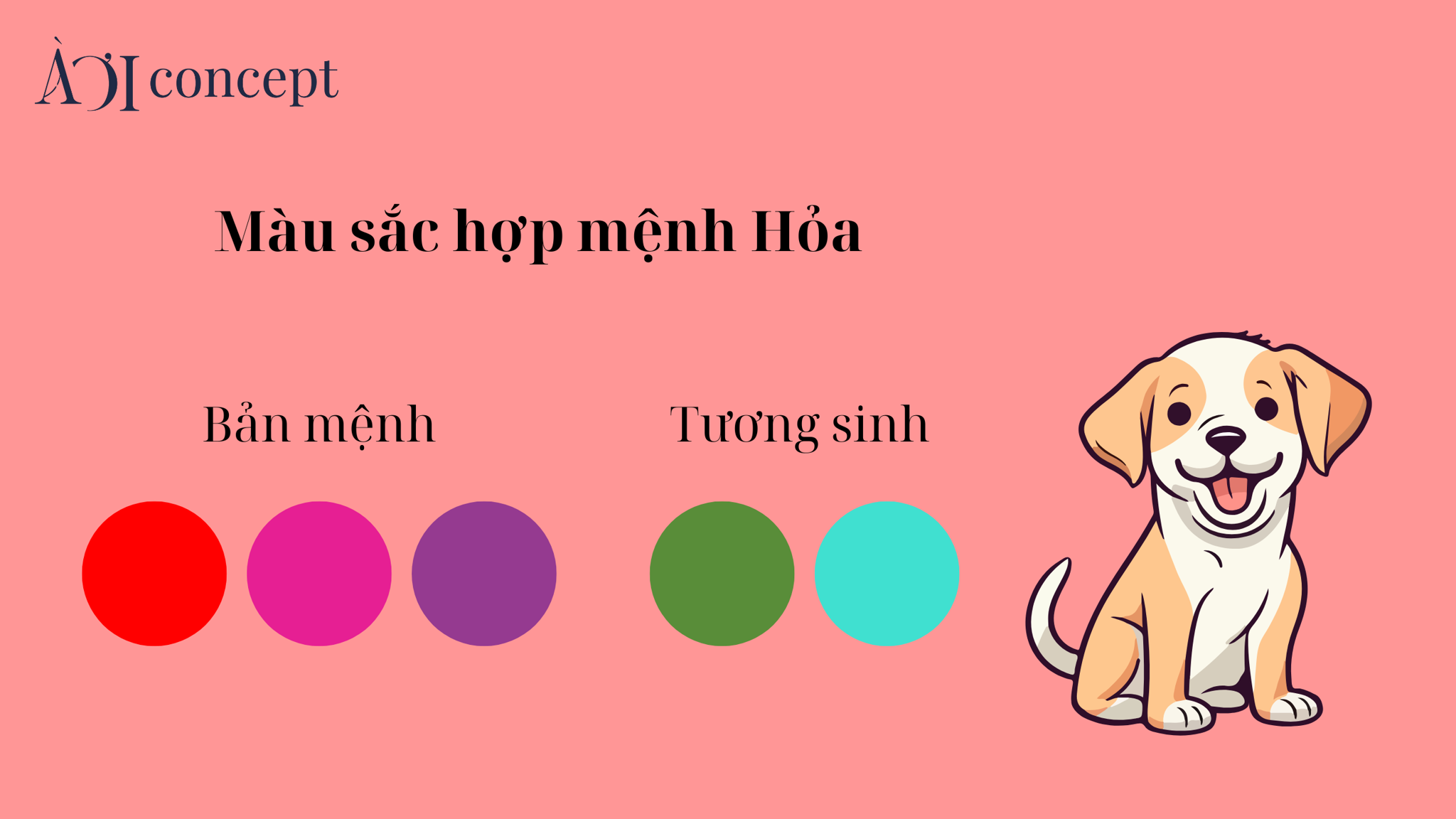 Tuổi Giáp Tuất 1994 hợp màu gì