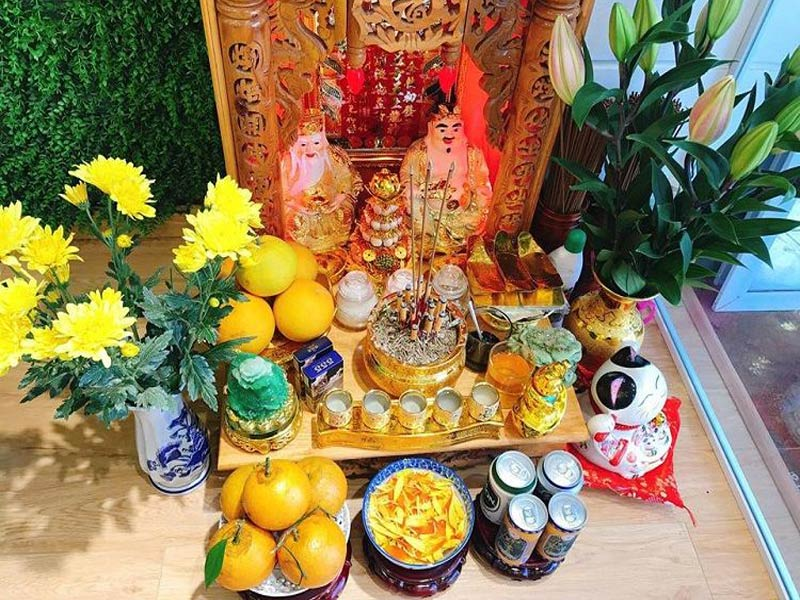 chuẩn bị mâm cúng mùng 1 tết